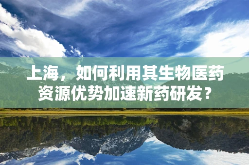 上海，如何利用其生物医药资源优势加速新药研发？