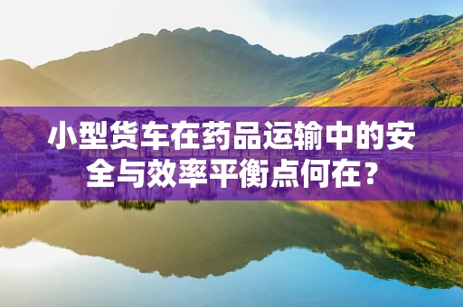 小型货车在药品运输中的安全与效率平衡点何在？