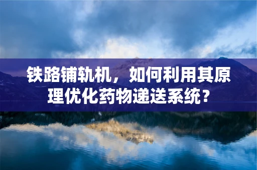 铁路铺轨机，如何利用其原理优化药物递送系统？