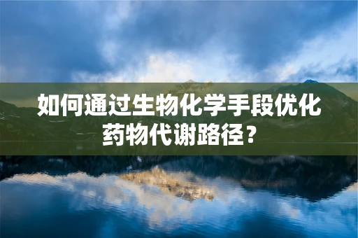 如何通过生物化学手段优化药物代谢路径？