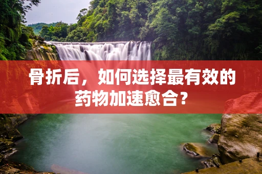 骨折后，如何选择最有效的药物加速愈合？